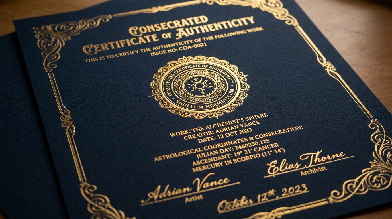 Certificato Consacrato